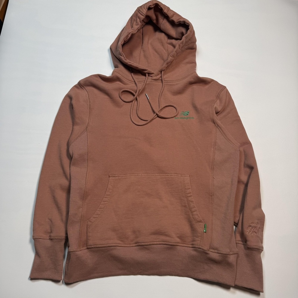 Joe Freshgoods X New Balance Hoodie Mens XS Brown Fleece Pullover Embroidered‎